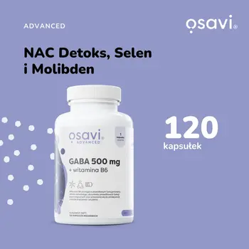 Osavi Gaba 500 mg + witamina B6, kapsułki, 120 szt.