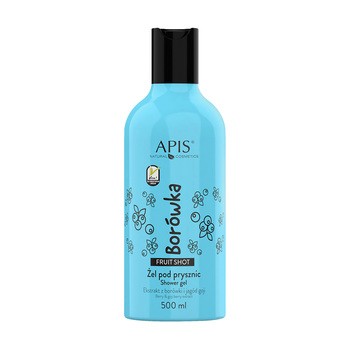 Apis Fruit Shot, żel pod prysznic, borówka, 500 ml