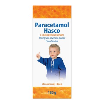 Paracetamol Hasco o smaku pomarańczowym, 120mg/5ml, zawiesina doustna, 150 g