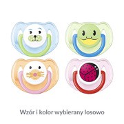 Avent Classic+ Animal, silikonowy smoczek uspokajający 6-18 m, 2 szt.