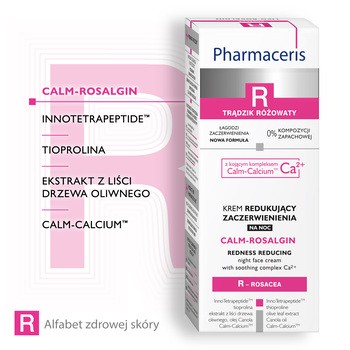 Pharmaceris R Calm-Rosalgin, krem redukujący zaczerwienienia na noc, 30 ml