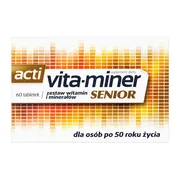 Vita-miner Senior, drażetki dla osób po 50 roku życia, 60 szt.