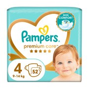 Pampers Premium Care 4 (9−14 kg), pieluszki jednorazowe, 52 szt.