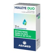 Hialeye Duo, intensywnie nawilżające krople do oczu, 10 ml