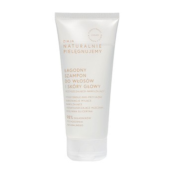 Ziaja Naturalnie Pielęgnujemy, łagodny szampon do włosów oczyszczająco-nawilżający, 200 ml