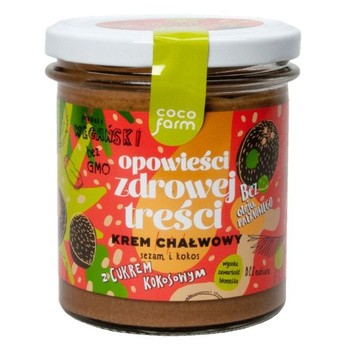 Coco Farm, Opowieści zdrowej treści, krem chałwowy, sezam i kokos, 280 g