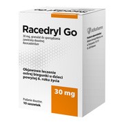 Racedryl Go, 30 mg, granulat do sporządzania zawiesiny doustnej, 10 saszetek
