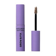 Madara Grow & Fix Tinted Brow Gel, żelowe serum do stylizacji brwi, Smoky Blonde 2, 4,25 ml