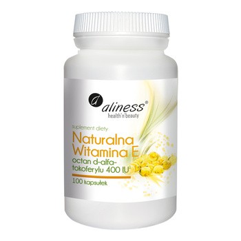 Aliness Naturalna Witamina E, kapsułki, 100 szt.