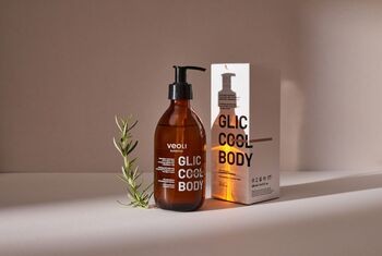 Veoli Botanica Glic Cool Body, żel złuszczająco-regulujący do mycia ciała, 280 ml