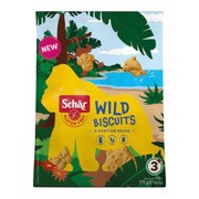 Schar Wild Biscuits, ciastka zwierzątka bezglutenowe, 115 g