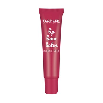 Flos-Lek Lip Care, lanobalsam do ust, bubble red, 12 g