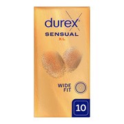 Durex Sensual XL, prezerwatywy super cienkie, 10 szt.