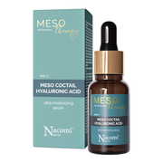 Nacomi Next LVL, Meso ultranawilżający koktajl z kwasem hialuronowym, serum do twarzy, 15 ml
