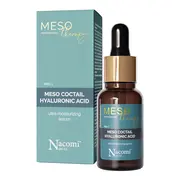 Nacomi Next LVL, Meso ultranawilżający koktajl z kwasem hialuronowym, serum do twarzy, 15 ml
