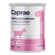 Caprae 1, mleko początkowe z mleka koziego, od urodzenia do 6. miesiąca życia, 400 g