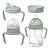 B.box, Zestaw Kubek 4w1 Sage, 240 ml, 1 szt.