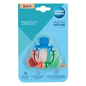 Canpol, gryzak wodny Ster, trójkolorowy, 0 m+, 1 szt.