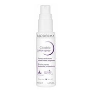 Bioderma Cicabio Lotion Spray, kojąco-naprawczy spray osuszający rany i hamujący sączenie, 40 ml