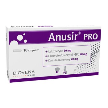Anusir PRO, czopki doodbytnicze, 10 szt.