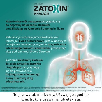 Zatoxin Inhalacje, hipertoniczny roztwór do inhalacji, 3 ml, 10 ampułek