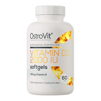 OstroVit Witamina D3 2000 IU, kapsułki, 60 szt.