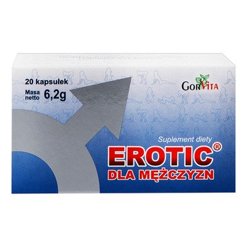 Gorvita Erotic, kapsułki dla mężczyzn, 20 szt.