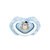 Canpol Babies, smoczek silikonowy, symetryczny, Bonjour Paris, 6-18 m, blue, 2 szt.
