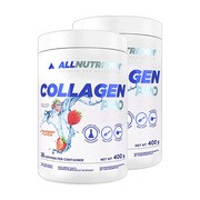 Zestaw 2 x Allnutrition Collagen Pro, proszek, smak truskawkowy, 400 g