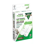 Plastry ActivePlast Natural, 100% bawełny organicznej, rozmiar 20 mm x 70 mm, 20 szt.