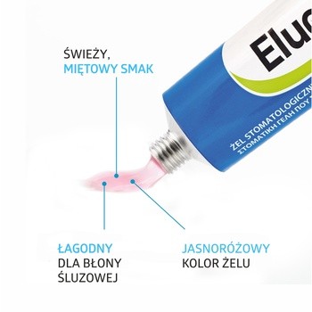 Elugel, żel stomatologiczny wspomagający higienę jamy ustnej, 40 ml