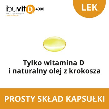 Ibuvit D3 4000 IU, 4000 IU, kapsułki miękkie, 30 szt.