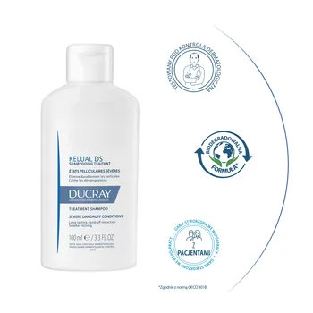 Ducray Kelual DS, szampon do postępowania w ciężkich stanach łupieżowych, 100 ml