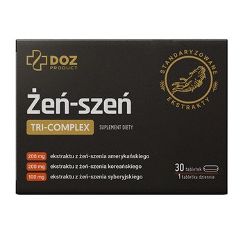 DOZ Product Żeń-szeń Tri-Complex, tabletki, 30 szt.