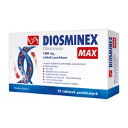 Diosminex Max, 1000 mg, tabletki powlekane, 30 szt.