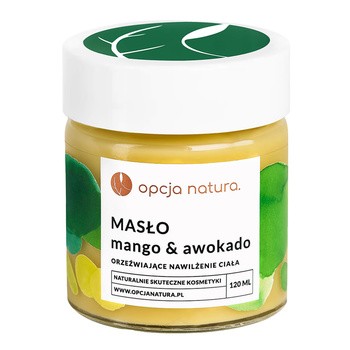 Opcja Natura, masło do ciała, Mango & Awokado, 120 ml