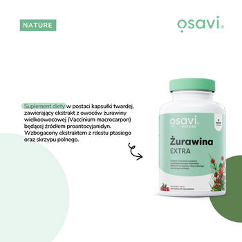 Osavi Żurawina Extra, kapsułki twarde,120 szt.