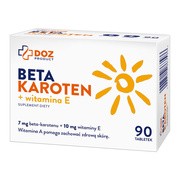 DOZ PRODUCT Beta Karoten + Witamina E, tabletki, 90 szt.