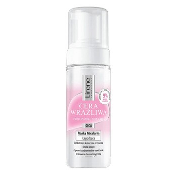 Lirene Dermoprogram Cera Wrażliwa, łagodząca pianka micelarna, 150 ml