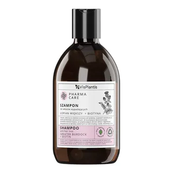 Vis Plantis Pharma Care, szampon do włosów wypadających, łopian + biotyna, 500 ml