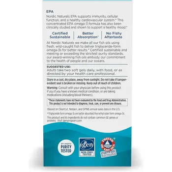 Nordic Naturals, EPA 1210 mg, smak cytrynowy, kapsułki, 60 szt.