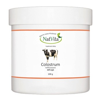 Colostrum liofilizowane 60% IgG, prosz.,100 g