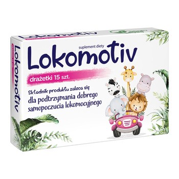 Lokomotiv, drażetki, 15 szt.