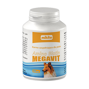 Mikita Amino Biotin megavit, karma uzupełniająca dla psów, tabletki, 50 szt.