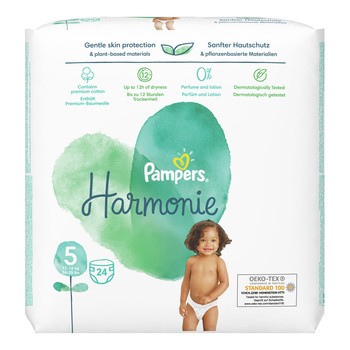 Pampers Harmonie 5 (11-16 kg), pieluszki jednorazowe, 24 szt.