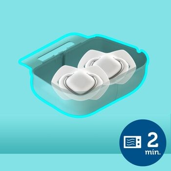 Canpol Babies, smoczek silikonowy, symetryczny, Bonjour, 18m+, pink, 2 szt.