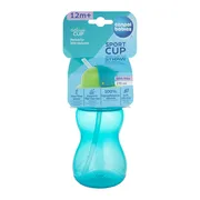 Canpol, bidon sportowy ze składaną rurką, niebieski, 270 ml