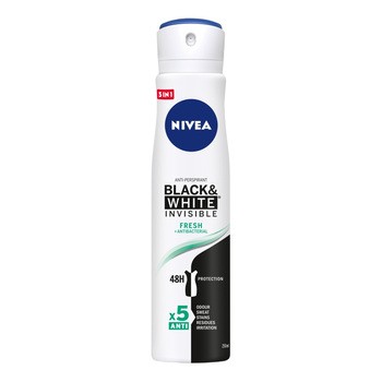 Nivea Black&White Invisible Fresh, antyperspirant, 250 ml