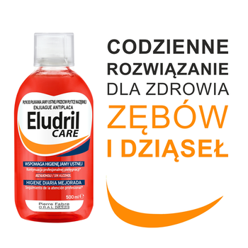 Zestaw 2 x 500 ml, Eludril Care, płyn do codziennej higieny jamy ustnej