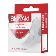 Skin Aid, przylepiec tkaninowy do cięcia, 1,25 cm x 4 m, 1 szt.
